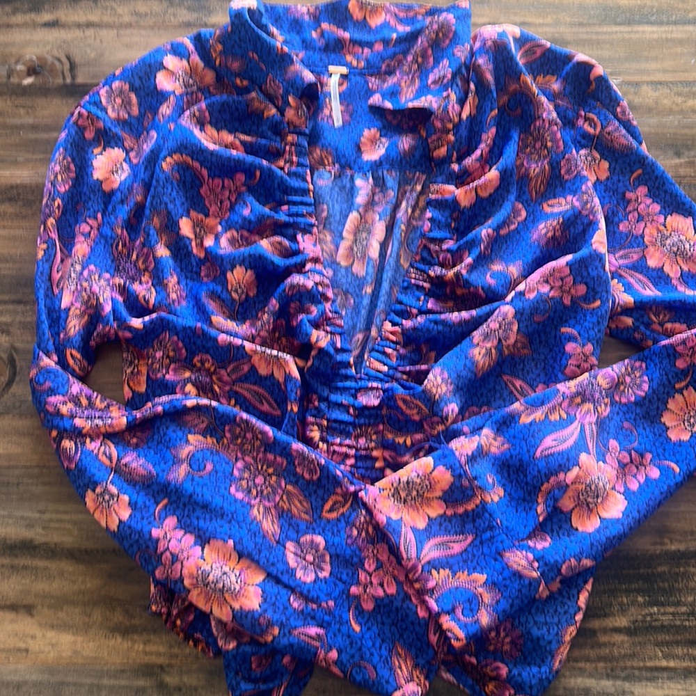 Free People Bold Silky Blouse